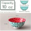 imageDOWAN 10oz Small Bowls Set of 6  Versatile Ice Cream BowlsDurable Small Ceramic Bowl for Cereal Soup Snacks Colorful Decorative Bowls ampamp Microwave SafeMulticolor