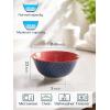imageDOWAN 10oz Small Bowls Set of 6  Versatile Ice Cream BowlsDurable Small Ceramic Bowl for Cereal Soup Snacks Colorful Decorative Bowls ampamp Microwave SafeMulticolor