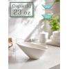 imageDOWAN 23 OZ Slanted Salad Bowls of 2 Packs  95quot Angled Serving Bowls for Salad Pasta Fruit Sauce  Ceramic White Bowls for Restaurant Daily Use  Dishwasher ampamp Microwave Safe