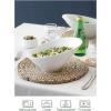 imageDOWAN 23 OZ Slanted Salad Bowls of 2 Packs  95quot Angled Serving Bowls for Salad Pasta Fruit Sauce  Ceramic White Bowls for Restaurant Daily Use  Dishwasher ampamp Microwave Safe