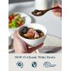 imageDOWAN 85 OZ Small Ceramic Bowls Set of 4  White Bowls for Dessert Dip Side Dishes Ice Cream Fruit Rice  Dishwasher ampamp Microwave SafeWhite