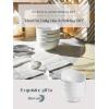imageDOWAN 85 OZ Small Ceramic Bowls Set of 4  White Bowls for Dessert Dip Side Dishes Ice Cream Fruit Rice  Dishwasher ampamp Microwave SafeWhite