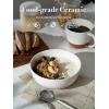 imageDOWAN 85 OZ Small Ceramic Bowls Set of 4  White Bowls for Dessert Dip Side Dishes Ice Cream Fruit Rice  Dishwasher ampamp Microwave SafeWhite