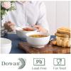 imageDOWAN 85 OZ Small Ceramic Bowls Set of 4  White Bowls for Dessert Dip Side Dishes Ice Cream Fruit Rice  Dishwasher ampamp Microwave SafeWhite