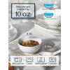 imageDOWAN 85 OZ Small Ceramic Bowls Set of 4  White Bowls for Dessert Dip Side Dishes Ice Cream Fruit Rice  Dishwasher ampamp Microwave SafeWhite