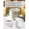 imageDOWAN 85 OZ Small Ceramic Bowls Set of 4  White Bowls for Dessert Dip Side Dishes Ice Cream Fruit Rice  Dishwasher ampamp Microwave SafeWhite