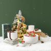 imageDOWAN 85 OZ Small Ceramic Bowls Set of 4  White Bowls for Dessert Dip Side Dishes Ice Cream Fruit Rice  Dishwasher ampamp Microwave SafeWhite