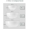 imageDOWAN 85 OZ Small Ceramic Bowls Set of 4  White Bowls for Dessert Dip Side Dishes Ice Cream Fruit Rice  Dishwasher ampamp Microwave SafeWhite
