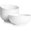 imageDOWAN 85 OZ Small Ceramic Bowls Set of 4  White Bowls for Dessert Dip Side Dishes Ice Cream Fruit Rice  Dishwasher ampamp Microwave SafeWhite