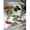 imageDOWAN 85 OZ Small Ceramic Bowls Set of 4  White Bowls for Dessert Dip Side Dishes Ice Cream Fruit Rice  Dishwasher ampamp Microwave SafeWhite