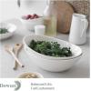 imageDOWAN 925quot Serving Bowls Large Oval Serving Dishes for Wedding and Dinner Parties 35 Oz for Salad Side Dishes Pasta Oval Shape Microwave ampamp Dishwasher Safe Set of 4 WhiteOval