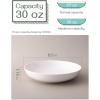 imageDOWAN 975quot Pasta Bowls Set of 4 Large Shallow White Ceramic Salad Bowls 50oz Wide Dinner Bowls for Pasta Soup Salad ampamp Stew Microwave ampamp Dishwasher Safe Housewarming GiftWhite