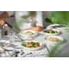imageDOWAN 975quot Pasta Bowls Set of 4 Large Shallow White Ceramic Salad Bowls 50oz Wide Dinner Bowls for Pasta Soup Salad ampamp Stew Microwave ampamp Dishwasher Safe Housewarming GiftWhite