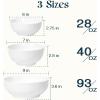 imageDOWAN Ceramic Bowl Set with Lids Serving Bowls with Lids Food Storage Container Porcelain Prep Bowl Small Mixing Bowls for Kitchen Microwave ampamp Dishwasher Safe 64422212 Ounces Set of 4Solid without Lip