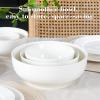 imageDOWAN Ceramic Bowl Set with Lids Serving Bowls with Lids Food Storage Container Porcelain Prep Bowl Small Mixing Bowls for Kitchen Microwave ampamp Dishwasher Safe 64422212 Ounces Set of 4Solid without Lip