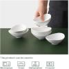 imageDOWAN Ceramic Dip Bowls 3 oz 8 Pack White Dipping Bowl Mini Serving Bowls for Side Dishes Sushi Soy Sauce Dish Gravy Boat Porcelain Dipping Sauce Cups for BBQ and Party Dinner3 Ounces