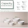 imageDOWAN Serving Bowls 64422212 Oz Serving Dishes for Entertaining White Porcelain Nesting Bowls Set Microwave ampamp Dishwasher Safe Versatile Prep Bowls for Fruit Salad Pasta Ice Cream Dessert Cereal