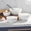 imageDOWAN Serving Bowls 64422212 Oz Serving Dishes for Entertaining White Porcelain Nesting Bowls Set Microwave ampamp Dishwasher Safe Versatile Prep Bowls for Fruit Salad Pasta Ice Cream Dessert Cereal