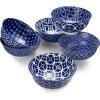imageDOWAN 10oz Small Bowls Set of 6  Versatile Ice Cream BowlsDurable Small Ceramic Bowl for Cereal Soup Snacks Colorful Decorative Bowls ampamp Microwave SafeVintage Blue
