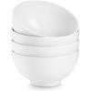 imageDOWAN 85 OZ Small Ceramic Bowls Set of 4  White Bowls for Dessert Dip Side Dishes Ice Cream Fruit Rice  Dishwasher ampamp Microwave SafeWhite