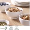 imageDOWAN 10 OZ Small Dessert Bowls  45quot Ceramic Cereal Bowls Set of 8  Porcelain OffWhite Bowl for Side Dishes Rice Ice Cream Oatmeal Fruit Soup  Dishwasher ampamp Microwave SafeWhite