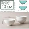imageDOWAN 10 OZ Small Dessert Bowls  45quot Ceramic Cereal Bowls Set of 8  Porcelain OffWhite Bowl for Side Dishes Rice Ice Cream Oatmeal Fruit Soup  Dishwasher ampamp Microwave SafeWhite