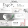 imageDOWAN 22 Ounce Soup and Cereal Bowls Porcelain Serving Salad Bowls Dishwasher ampamp Microwave Safe Centerpiece Serving Bowls WhiteBowl Set for Rice Pasta Oatmeal
