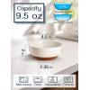 imageDOWAN 23 OZ Ceramic Bowls Set of 6  Alabaster White Bowls with Distributed Specks  Perfect for Soup Cereal Oatmeal Fruit Rice  Dishwasher ampamp Microwave Safe10 OZ