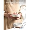 imageDOWAN 23 OZ Ceramic Bowls Set of 6  Alabaster White Bowls with Distributed Specks  Perfect for Soup Cereal Oatmeal Fruit Rice  Dishwasher ampamp Microwave Safe10 OZ