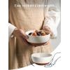 imageDOWAN 23 OZ Ceramic Bowls Set of 6  Alabaster White Bowls with Distributed Specks  Perfect for Soup Cereal Oatmeal Fruit Rice  Dishwasher ampamp Microwave Safe23 OZ