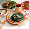 imageDOWAN Ceramic Dinnerware Set Service for 4 16Piece Dish Set Colorful Dinner Plates Dessert Plates Coffee Mugs and Soup Cereal Bowls Set for Home Kitchen Decor Housewarming Gift