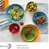 imageDOWAN Ceramic Dinnerware Set Service for 4 16Piece Dish Set Colorful Dinner Plates Dessert Plates Coffee Mugs and Soup Cereal Bowls Set for Home Kitchen Decor Housewarming Gift