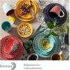 imageDOWAN Ceramic Dinnerware Sets 16 Pieces Dish Set for 4 Decorative Plates and Bowls Sets Porcelain Dinner Salad Plates Mugs and Soup Bowls Set for Kitchen Housewarming Gift