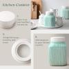 imageDOWAN Food Storage Containers 30 OZ Coffee Canister Ceramic Mason Jar with Lid Kitchen Canisters for Coffee Tea Sugar Cookie