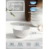 imageDOWAN Ice Cream Bowls 9 OZ Small Bowls Set of 6 45 Inch Ceramic Embossment Stoneware Bowl Kitchen DecorampampHousewarming Gift White Bowls Set for Dessert Fruits Snack Dishwasher ampamp Microwave Safe45 Inch