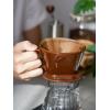 imageDOWAN Pour Over Coffee Maker NonElectric Pour Over Coffee Dripper Manual Brew Maker Single Cups Porcelain Slow Brewing Accessories for GiftsWhiteBrown