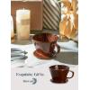 imageDOWAN Pour Over Coffee Maker NonElectric Pour Over Coffee Dripper Manual Brew Maker Single Cups Porcelain Slow Brewing Accessories for GiftsWhiteBrown