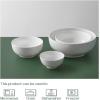 imageDOWAN Serving Bowls Mixing Bowl Set 86362485 Ounces Mixing Bowls for Kitchen White Serving Set Serving Bowls Set of 4 Ceramic Bowl Sets for Eating Different Sizes