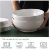 imageDOWAN Soup Bowls Ramen Bowl for Noodle 39 Ounce large Cereal Bowls for Kitchen 7 Inches Centerpiece Bowls Microwave and Dishwasher Safe White95 inches