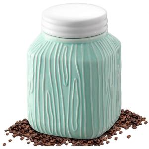 imageDOWAN Food Storage Containers 30 OZ Coffee Canister Ceramic Mason Jar with Lid Kitchen Canisters for Coffee Tea Sugar Cookie