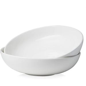 imageDOWAN Soup Bowls Ramen Bowl for Noodle 39 Ounce large Cereal Bowls for Kitchen 7 Inches Centerpiece Bowls Microwave and Dishwasher Safe White115 inches