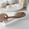 imageDOWAN 95quot Ceramic Spoon Rest White Spoon Rest for Stove Top Spoon Holder for Stove Top Kitchen Spoon Holder for Countertop Set of 1