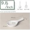 imageDOWAN 95quot Ceramic Spoon Rest White Spoon Rest for Stove Top Spoon Holder for Stove Top Kitchen Spoon Holder for Countertop Set of 1