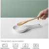 imageDOWAN 95quot Ceramic Spoon Rest White Spoon Rest for Stove Top Spoon Holder for Stove Top Kitchen Spoon Holder for Countertop Set of 1