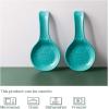 imageDOWAN Ceramic Spoon Rest for Kitchen 2 Pieces of Porcelain Stovetop Spoon Holder for Countertop Turquoise Owl Ladle Rest 95 Inches Dishwasher Safe Farmhouse Kitchen Decor and Accessories