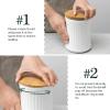 imageDOWAN Coffee Canister 37 OZ 1094 ML Kitchen Canisters with Airtight Bamboo Lid Food Storage Container for Coffee Sugar Dog Treat Tea