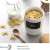imageDOWAN Coffee Canister 42 OZ 1520 ML Kitchen Canisters with Airtight Lid ampamp Chalkboard Farmhouse White Ceramic Canisters Food Storage Containers for Coffee Sugar Tea Salt