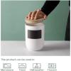 imageDOWAN Coffee Canister for Ground Coffee 50 OZ 1500 ML Kitchen Canisters with Airtight Lid ampamp Chalkboard Farmhouse White Ceramic Canisters Food Storage Containers for Coffee Sugar Tea Salt