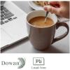 imageDOWAN Coffee Mugs 17 Oz Coffee Mug Set of 6 Corrugated Tea Mugs BrownBrown