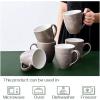imageDOWAN Coffee Mugs 17 Oz Coffee Mug Set of 6 Corrugated Tea Mugs BrownBrown
